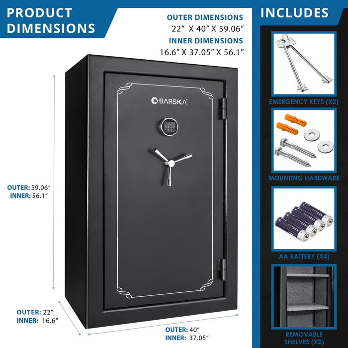 AX12220 - FireVault - Gun Safe by Barska Safes